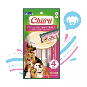 INABA DOG SNACK CHURU 4 PIEZAS - SALMON (USD613IN)