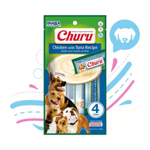 INABA DOG SNACK CHURU 4 PIEZAS CHIKEN-TUNA (USD612)