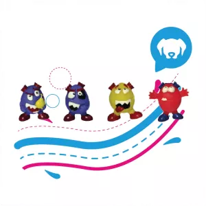 JUGUETE PLASTICO MONSTRUO X UNIDAD