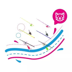 JUGUETE VARA CAÑITA IMPORTADA  COLORES SURTIDOS