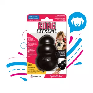 KONG PERRO CAUCHO EXTREME PORTAPASABOCAS M (K2 KO)