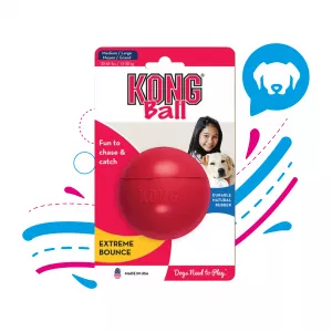 KONG PERRO CAUCHO PELOTA MEDIUM-LARGE KB1 KO