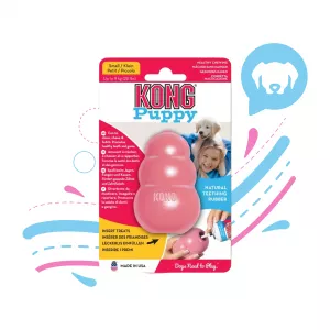 KONG PERRO CAUCHO PUPPY PORTAPASABOCAS LARGE KP1KO