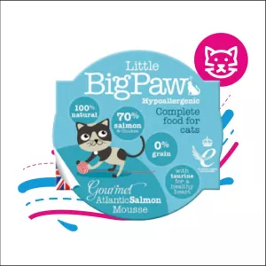 LITTLE BIG PAW GOURMET ATLANTIC SALMON X 85 GRS