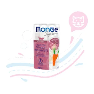 MONGE CAT KITTEN TUN/QUIN/CARROT X 80 GR