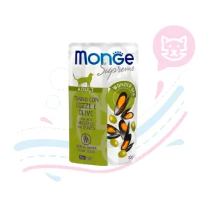MONGE CAT TUNA/MUSSE/OLIV X 80 GR