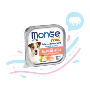 MONGE DOG FRUIT SALMON/PEER X 100 GR
