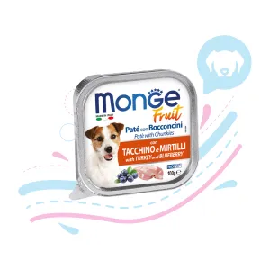MONGE DOG FRUIT TURKEY/BLUB X 100 GR
