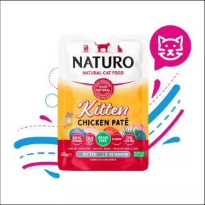 NATURO CAT POUCHE KITTEN CHICKEN X85GR (AT0112)