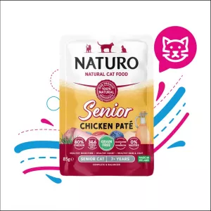 NATURO CAT POUCHE SENIOR CHICKEN X85GR (0512)