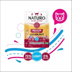 NATURO CAT POUCHE STERELIZED CHICKEN X 85G (0912)