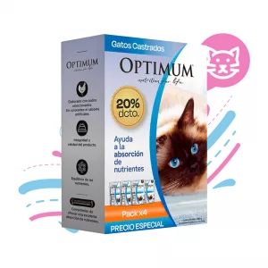 OPTIMUM CAT AHORROPACK X 4