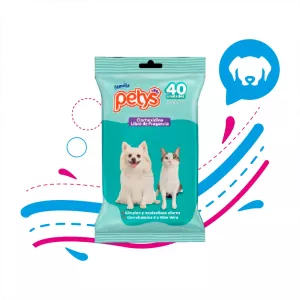 PETYS PAÑOS HÚMEDOS CLORHEXIDINA X 40 UND
