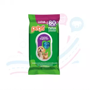 PETYS PAÑOS HUMEDOS LIMPIEZA SUPERIOR X 80