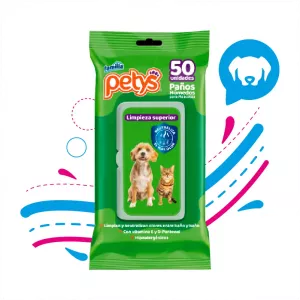 PETYS PAÑOS HÚMEDOS LIMPIEZA SUPERIOR X50 UND