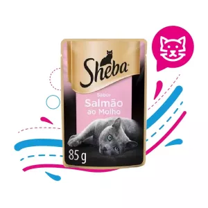 SHEBA ADULTO SALMÓN EN SALSA 85 GR
