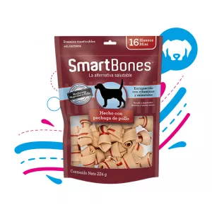 SMARTBONES CHICKEN MINI DP X16 UNDS