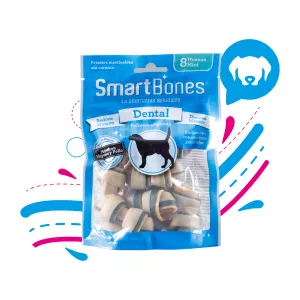 SNACK PARA PERRO PEQUEÑO SMARTBONES DENTAL 8 UND