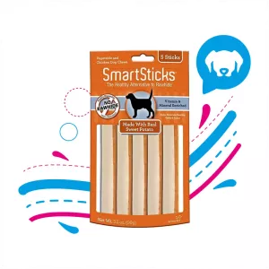 SNACK PARA PERROS SMARTSTICKS SWEET POTATO  MINI HUESO 5 UND