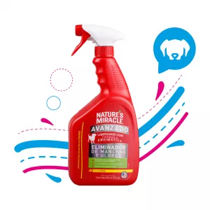 SPRAY ELIMINADOR DE MANCHAS Y OLORES NATURE MIRACLE LIMÓN 32OZ