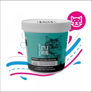 TRUPET SNACK GATO CORAZON POLLLIOFILIZADO x60 GRS