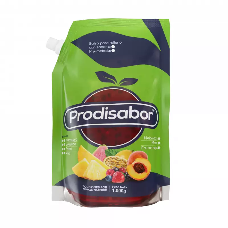 Prodisabor Fruit Fillings - Natural flavor - Easy and fast application - Real fruit pieces - 2.2Lbs.