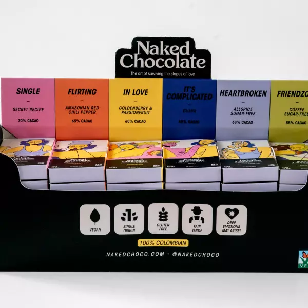 42 Pack Checkout Display 6 Variety Flavors 0.7 Oz Each