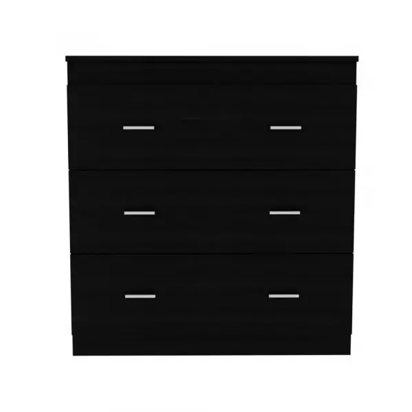 Capri Three Drawer Dresser Black
