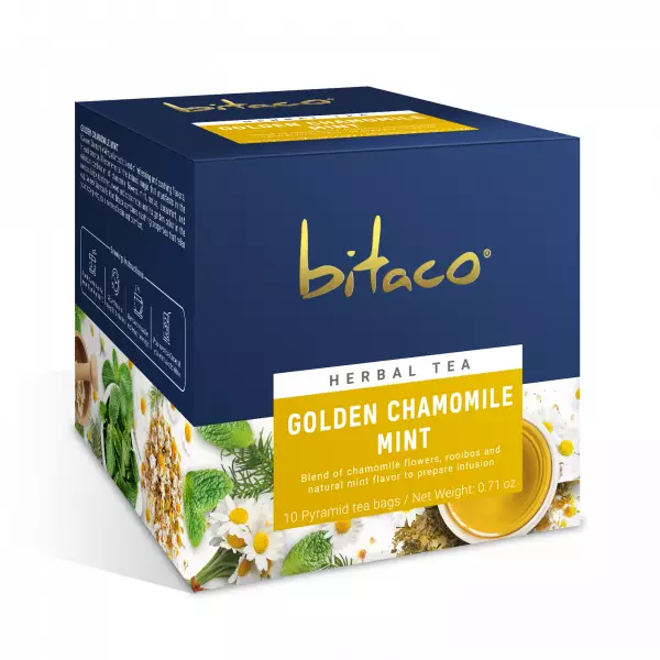 Golden Chamomille Mint Herbal Tea Ux10 / Cx12