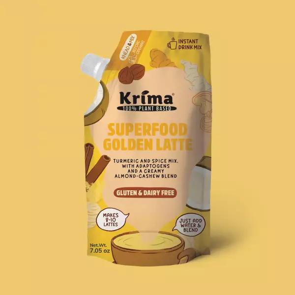 Golden Latte 7.05 oz / Almond / Cashew / Coconut / Instant drink mix / Vegan / Sugar Free/Turmeric