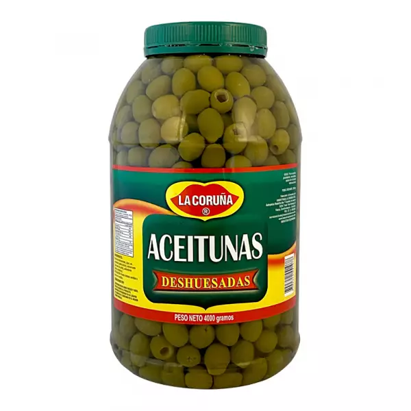 Green Pitted Olives Pet 141 oz Private Label