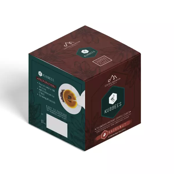 Instan Coffee  Hazelnut. Cubes - easy preparation  Ref 24 UND 6.78 oz