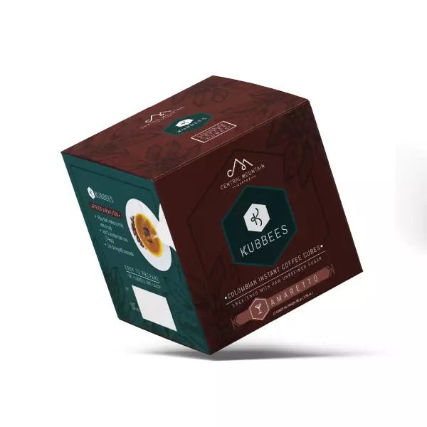 Instan Coffee Amaretto Cubes - easy preparation. Ref 12 UND 3.39 oz