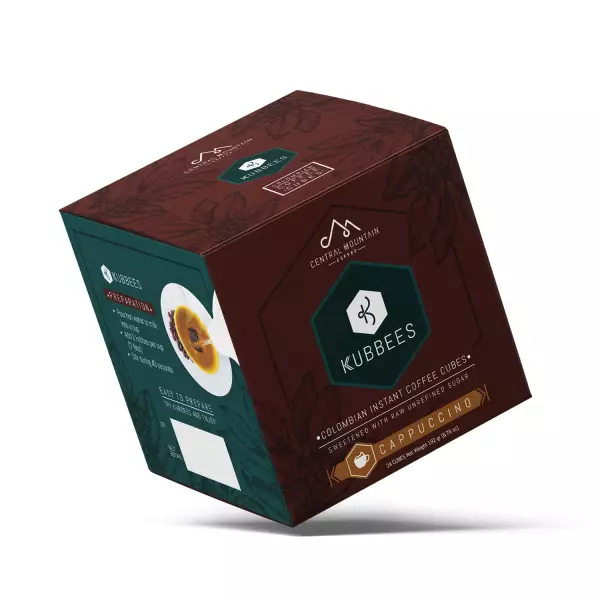 Instan Coffee Cappuccino Cubes - easy preparation.  Ref 24 UND 6.78 oz