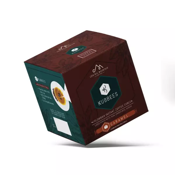 Instan Coffee Caramel Cubes -  easy preparation Ref 12 UND 3.39 oz