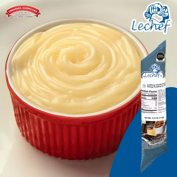 Lechef Vanilla Filling Pudding for Pastry - 13.2 lb