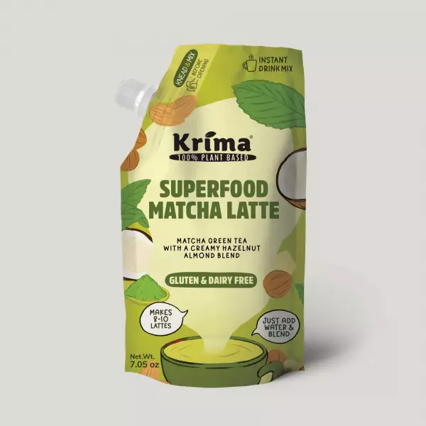 Matcha Latte 7.05 oz / Almond / Hazelnut / Coconut / Instant drink mix / Vegan / Tea / Sugar free
