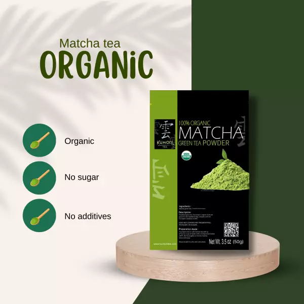 Matcha Tea - 100% Organic - Green Tea - Vegan - Organic - 1.76oz
