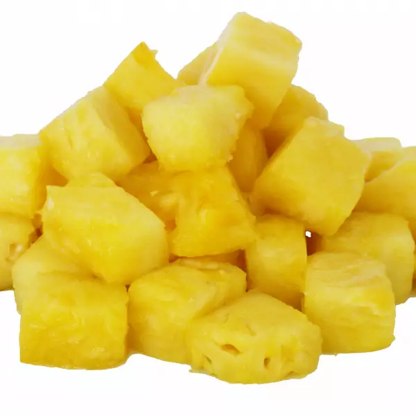 Pineapple Chunks. Frozen Tropical Fruit. 100% natural  (16 oz).