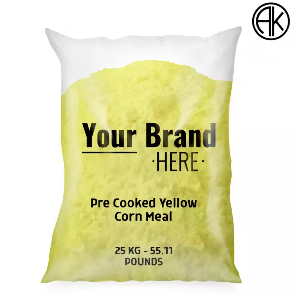 Pre cooked yellow corn meal 25 kg - Gluten free - 100% corn -  881.84 oz