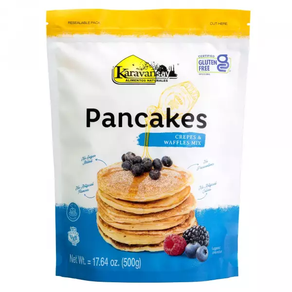 Premix to prepare pancakes crepes and waffles - Doypack - 17.64 Oz