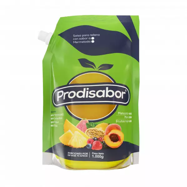 Prodisabor Pineapple Jam - Natural flavor - Stable texture and consistency - Ready to use - 2.2Lbs. 1