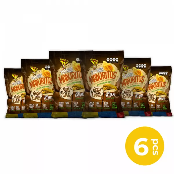 Sixpack Sweet Plantain Chips 5.88 Oz