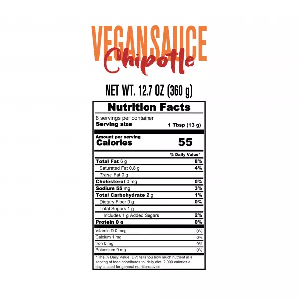 spreadable vegan chipotle / gluten and colorant free /V-lable certification/plastic bottle 12.6oz