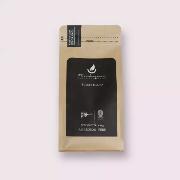 Wholebean Roasted Coffee 17.64 Oz / Café Timbuyacu  / Organic