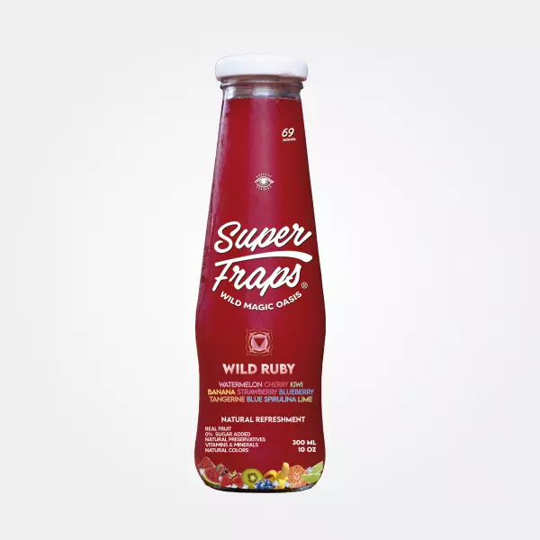 Wild Ruby - 100% Natural Juice -0% sugar added - Vegan - Glass Bottle -10 oz