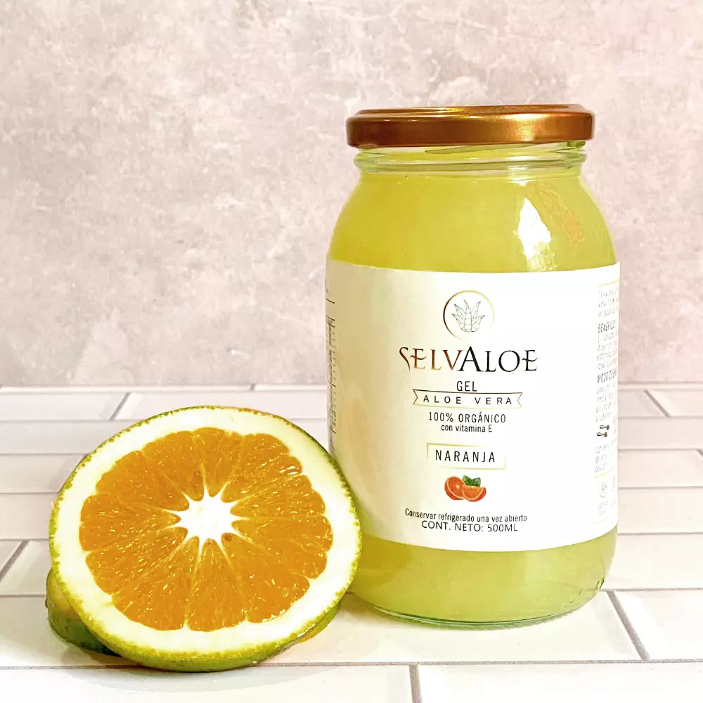 Aloe Vera Cubes 250G (8.8Oz) With  Lyophilized Orange & E Vitamin.