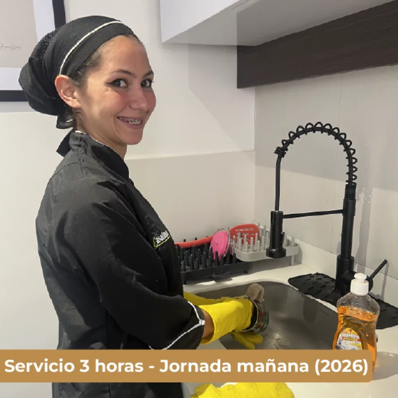 Servicio de limpieza Jornada Mañana (3 Horas) 2026.