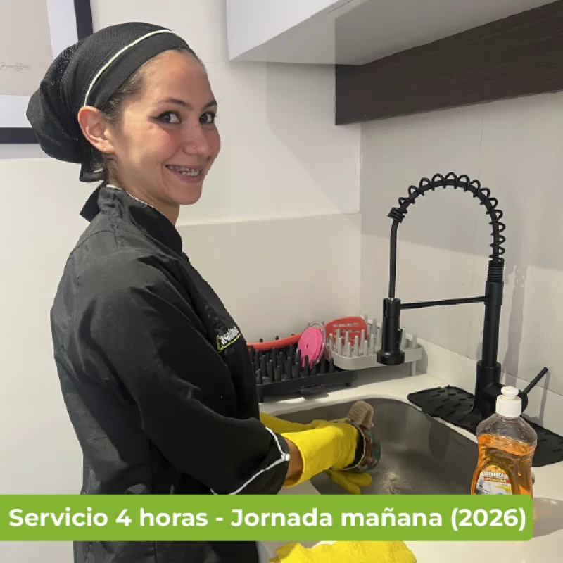 Servicio de limpieza media jornada a.m. (3 Horas y 30 minutos) 2027