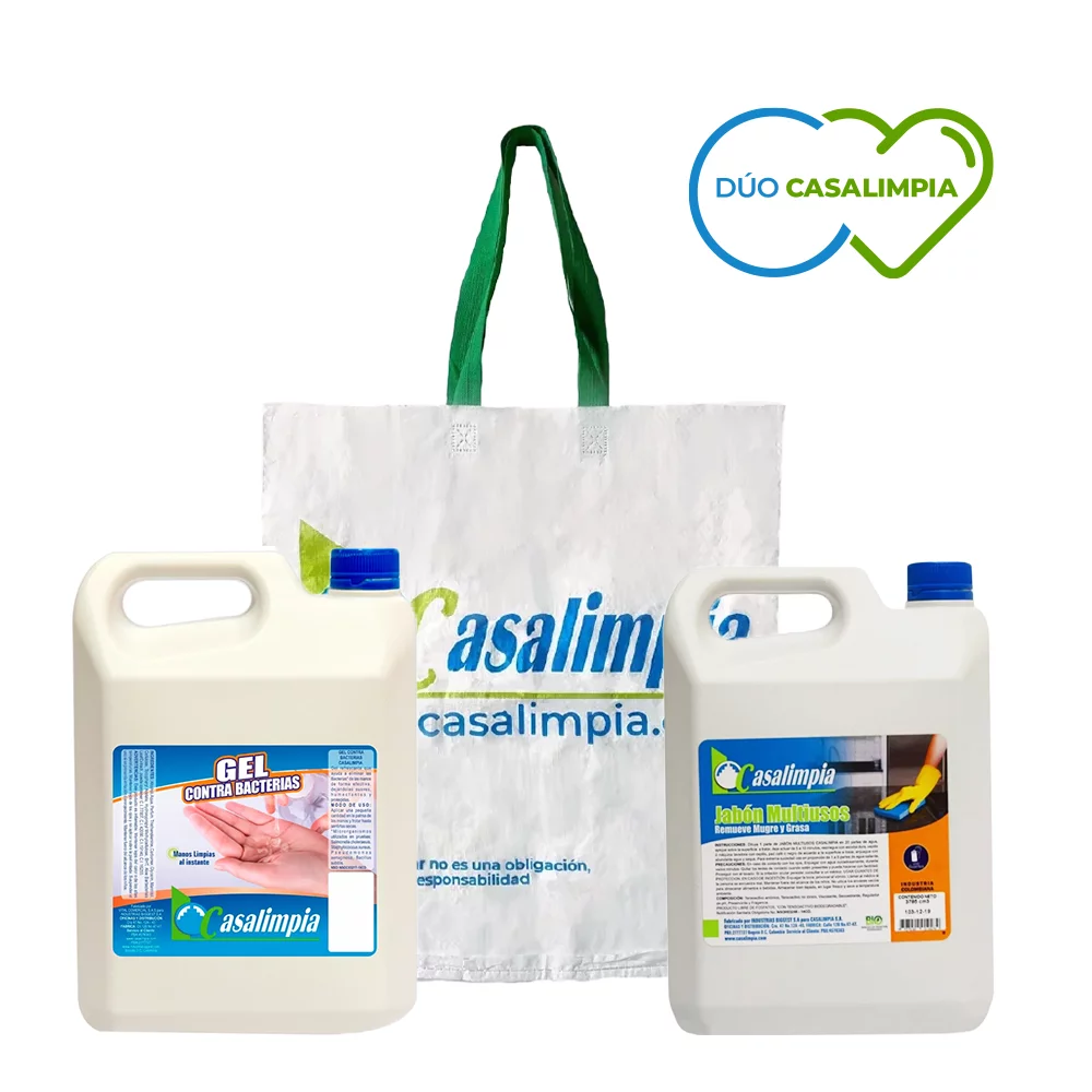 Dúo Gel antibacterial 3785ml + Jabón para manos 3785ml